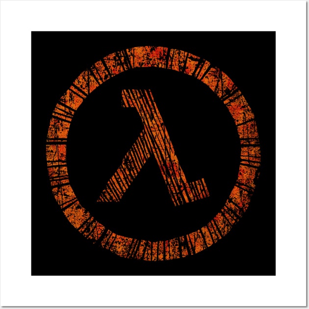 Half Life Lambda Wall Art by kg07_shirts